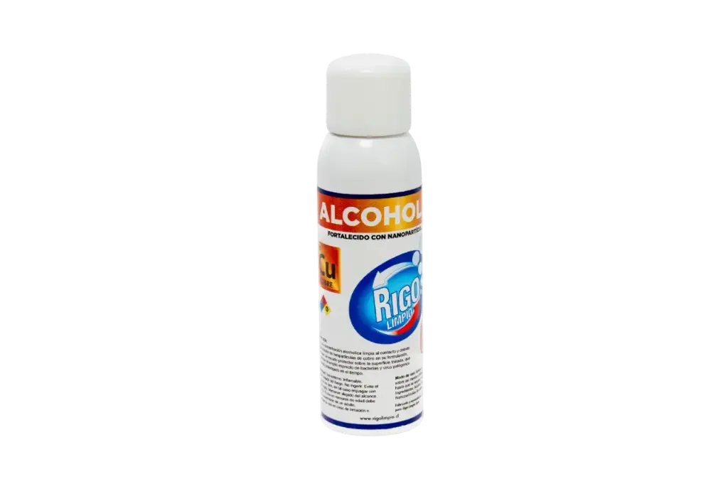 Alcohol al 70% Rigo Limpio Spray 180 Ml con Registro ISP