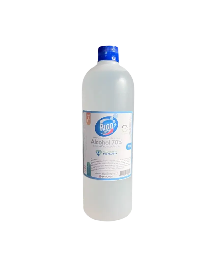 Alcohol al 70% Rigo Limpio 1 Lt con Registro ISP