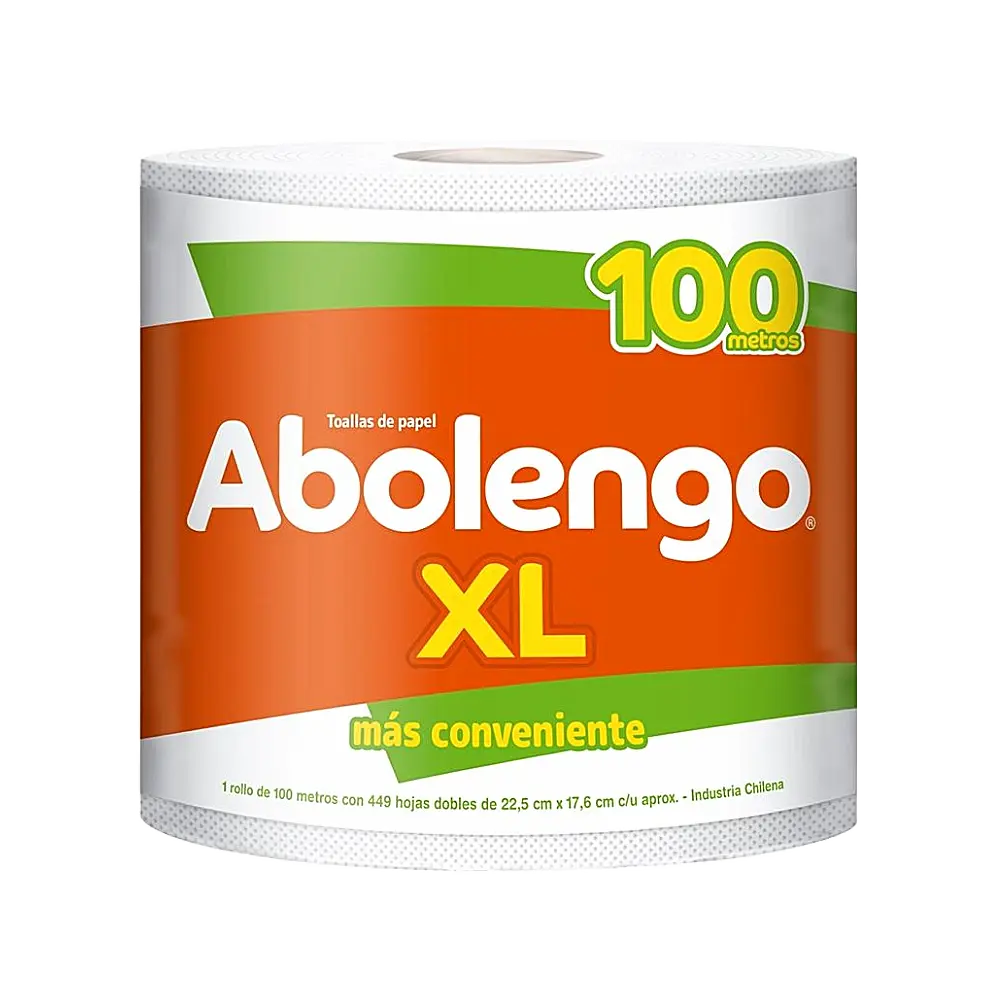 Toalla Papel Abolengo Doble Hoja XL 100 Mts