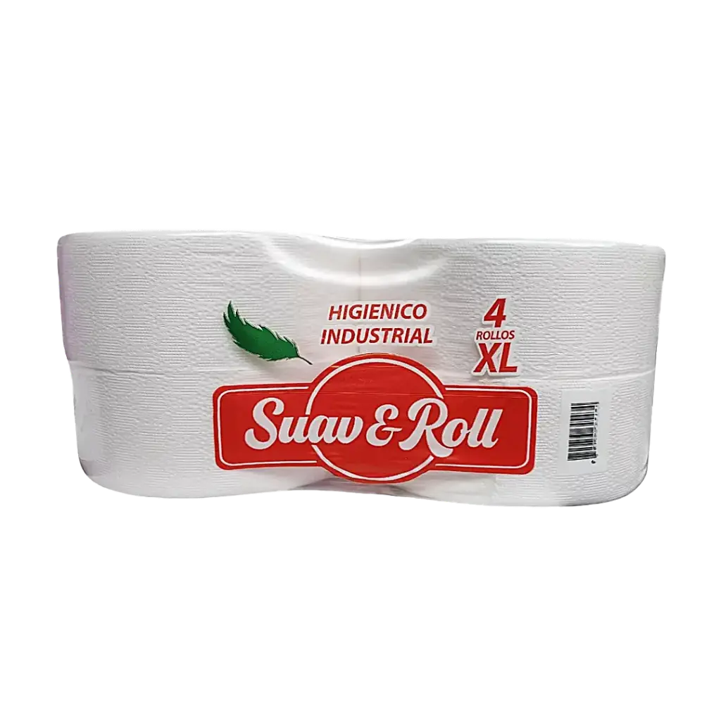 Papel Higiénico Suav&Roll Hoja Simple 4 Rollos 500 Mts