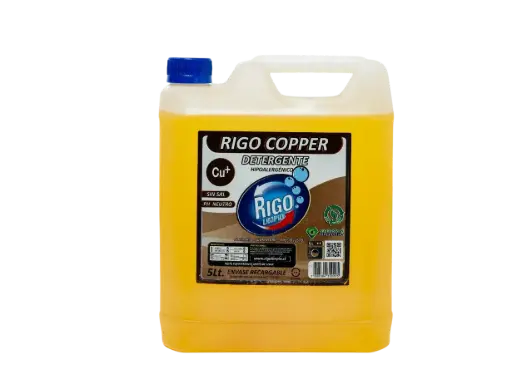 Detergente Copper Hipoalergénico Rigo Limpio 5 Lts
