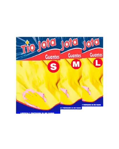Guantes Látex Amarillo JJ